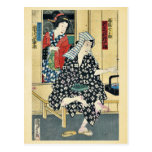 The actors by Utagawa,Kunisada Post Card