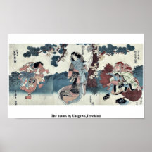 The actors by Utagawa,Toyokuni Posters