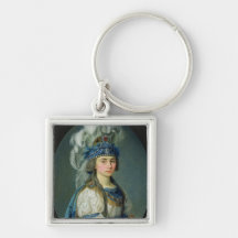 The actress and singer Praskovya Zhemchugova Key Chains