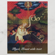 The Adoration Of The Child By Mary By Meister Fran Full Color Flyer