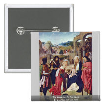 The Adoration Of The MagiBy Geertgen Tot Sint Jans Pinback Buttons