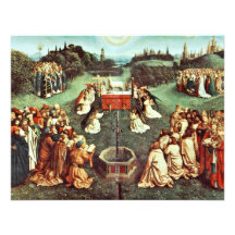 The Adoration Of The Mystical Lamb By Eyck Hubert Personalized Announcement
