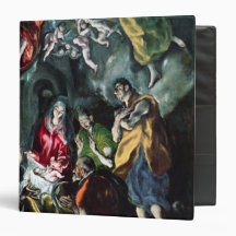 The Adoration of the Shepherds 3 Ring Binders