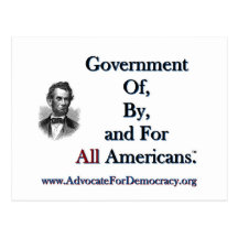 The Advocate for Democracy Post Cards