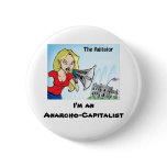 The Agitator Anarcho Round Pin buttons