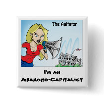 The Agitator Anarcho Square Pin
