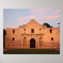 The Alamo Mission in modern day San Antonio, 2 Print