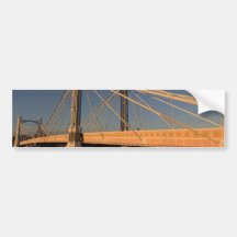 The Albert Bridge London Bumper Stickers
