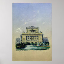 The Alexander Theatre in St. Petersburg, 1841 Print