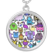 the alphabet book characters necklace