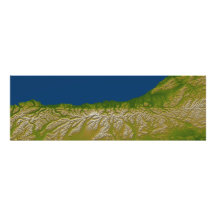 The Alpine fault along the west coast Photograph