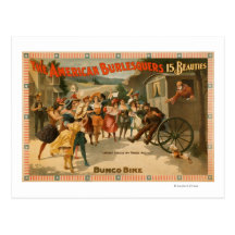 The American Burlesquers 15 Beauties Play Postcards