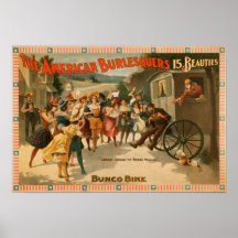 The American Burlesquers 15 Beauties Play Print
