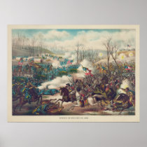 The American Civil War Battle of Pea Ridge 1862 Poster