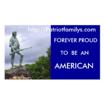 The American Patriot, http://Patriotfamilys.com... Business Card Template
