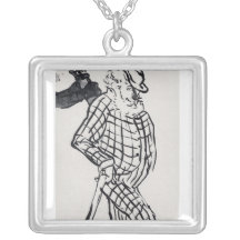 The american singer by Toulouse-Lautrec Custom Jewelry