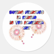 The american way round sticker