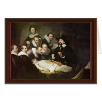 The Anatomy Lesson Of Dr. Nicolaes Tulp. Card