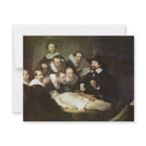 The Anatomy Lesson Of Dr. Nicolaes Tulp. Personalized Announcements