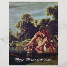 The Angel And Tobias With The Fish By Pieter Piete Flyer Design