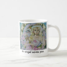 The angel of the pink sapphire., An angel saves... Mugs