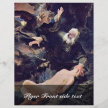 The Angel Prevents The Sacrifice Of Isaac, Flyers