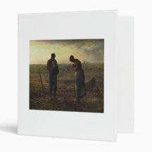 The Angelus by Jean-François Millet 3 Ring Binders