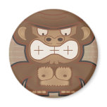 The Angry Donkey Monkey - Muted Refrigerator Magnets