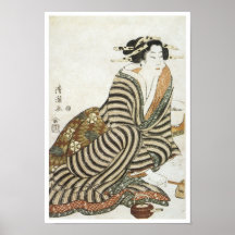 The Angry Drinker, Kiyomitsu II, 1830 Print