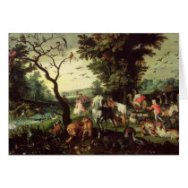 The Animals Entering Noah's Ark Greeting Card