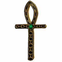 The Ankh (gold) Acrylic Pin Photo Cutout