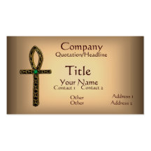 The Ankh (gold) Business Card