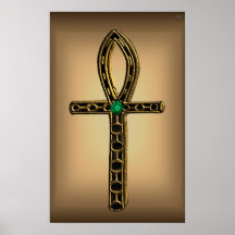 The Ankh (gold) Poster