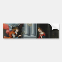 The Annunciation by Benvenuto Tisi Bumper Sticker