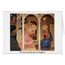 The Annunciation By Fra Angelico Greeting Card