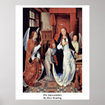 The Annunciation By Hans Memling Posters