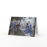 The Annunciation by John William Waterhouse Greeting Cards