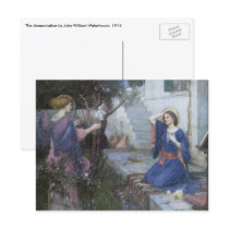 The Annunciation by John William Waterhouse Postcard