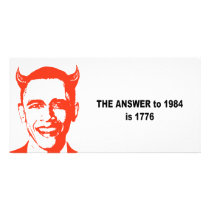 The answer to 1984 is 1776 customized photo card