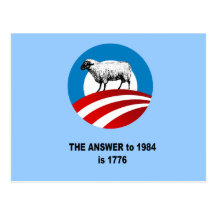The answer to 1984 is 1776 postcards