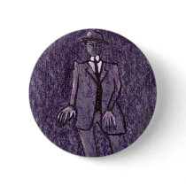 The anxious man pinback button