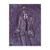 The anxious man postcards