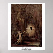 The Appearance By Gustave Moreau Poster