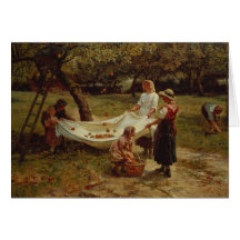 The Apple Gatherers, 1880 Cards