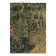 The Apple Pickers, 1886 Greeting Cards