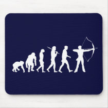 The Archer Archery Evolution of man Mouse Pads