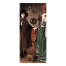The Arnolfini Portrait The Arnolfini Wedding  By J Customized Rack Card