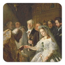 The Arranged Marriage, 1862 Square Sticker