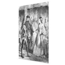 The Arrest of Caroline Matilda Stretched Canvas Print