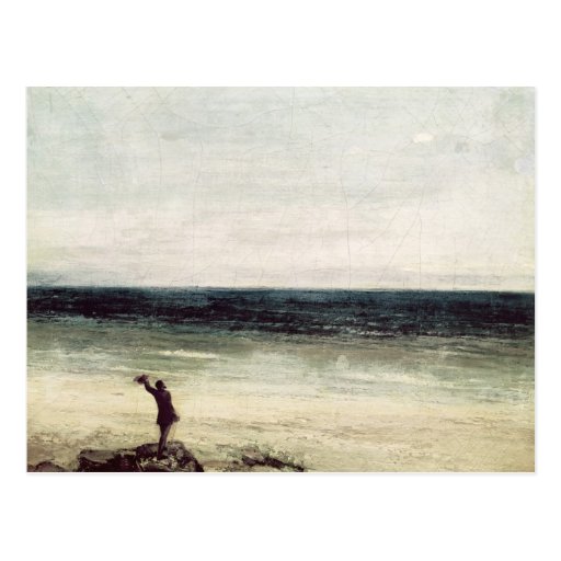 The Artist on the Seashore at Palavas Postcard
